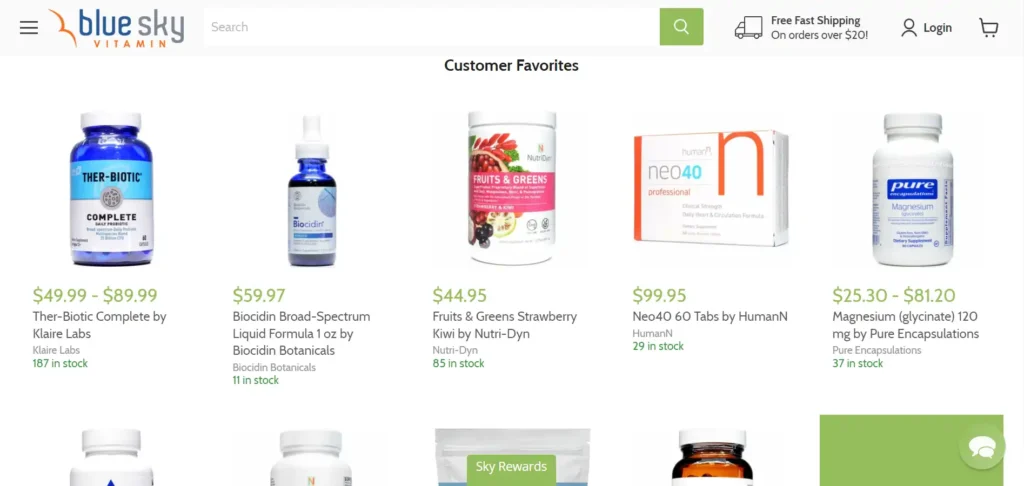 Blue Sky Vitamins Reviews